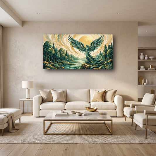 Divine Angel Canvas Wall Art - Home View