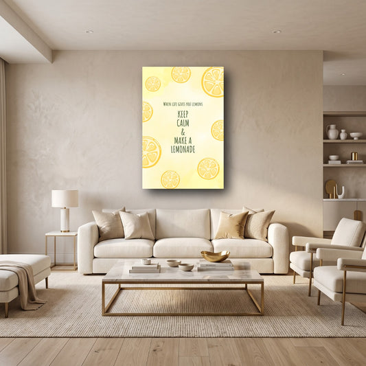 Citrus Charm Canvas Wall Art - Home View