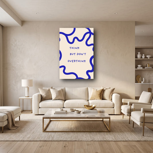 Think Quotes Canvas Wall Art - Home View