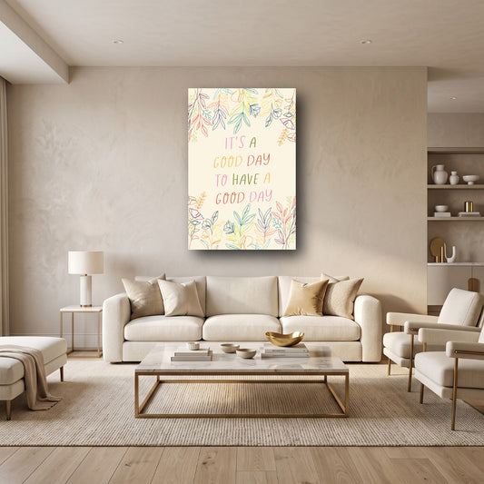 Inspiring Floral Canvas Wall Art - Home View