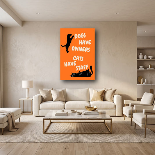 Charming Pet Quote Canvas Wall Art - Home View