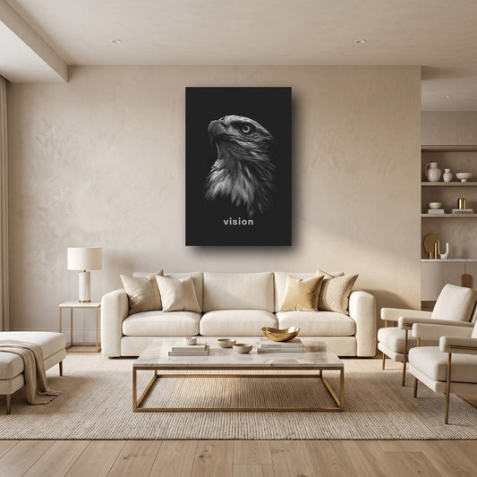 Visionary Eagle Canvas Wall Art - Home View