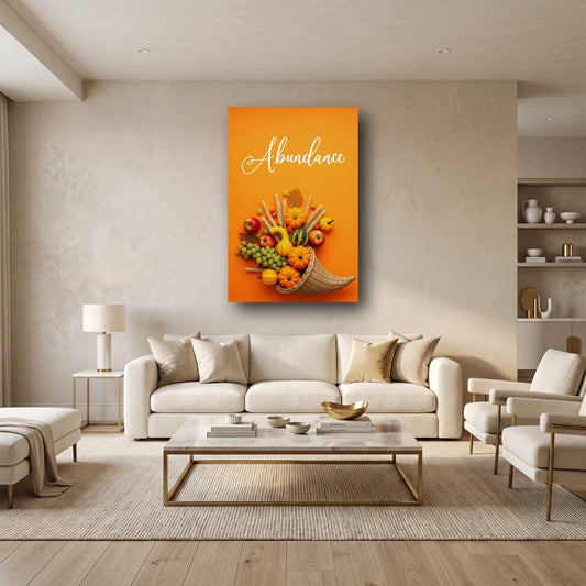 Abundance Harvest Canvas Wall Art - Home View