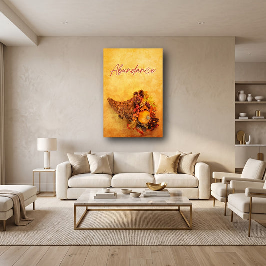 Abundance Cornucopia Canvas Wall Art - Home View