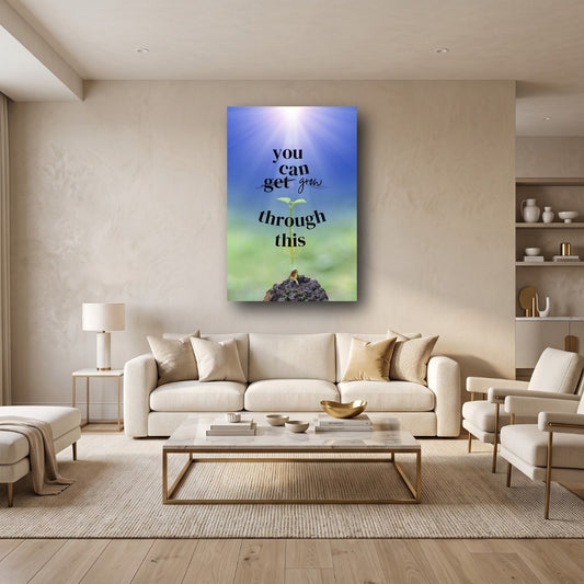 Inspiring Quote Canvas Wall Art - Home View