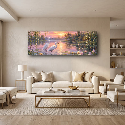 Serene Waters Canvas Wall Art - Home View