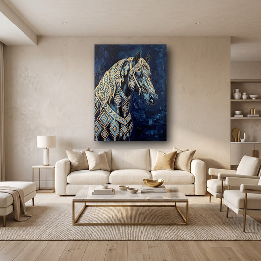Majestic Stallion Canvas Wall Art - Home View