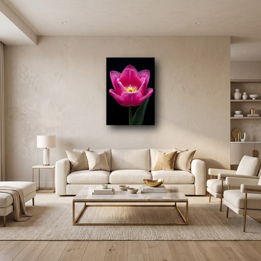 Vibrant Floral Bloom Canvas Wall Art - Home View