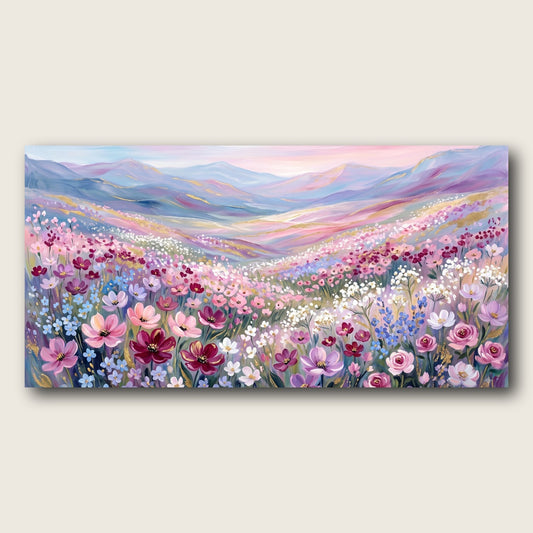 Enchanted Meadow Landscape Canvas Wall Art - Plain View