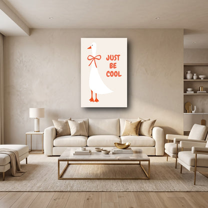 Chic Goose Canvas Wall Art - Home View