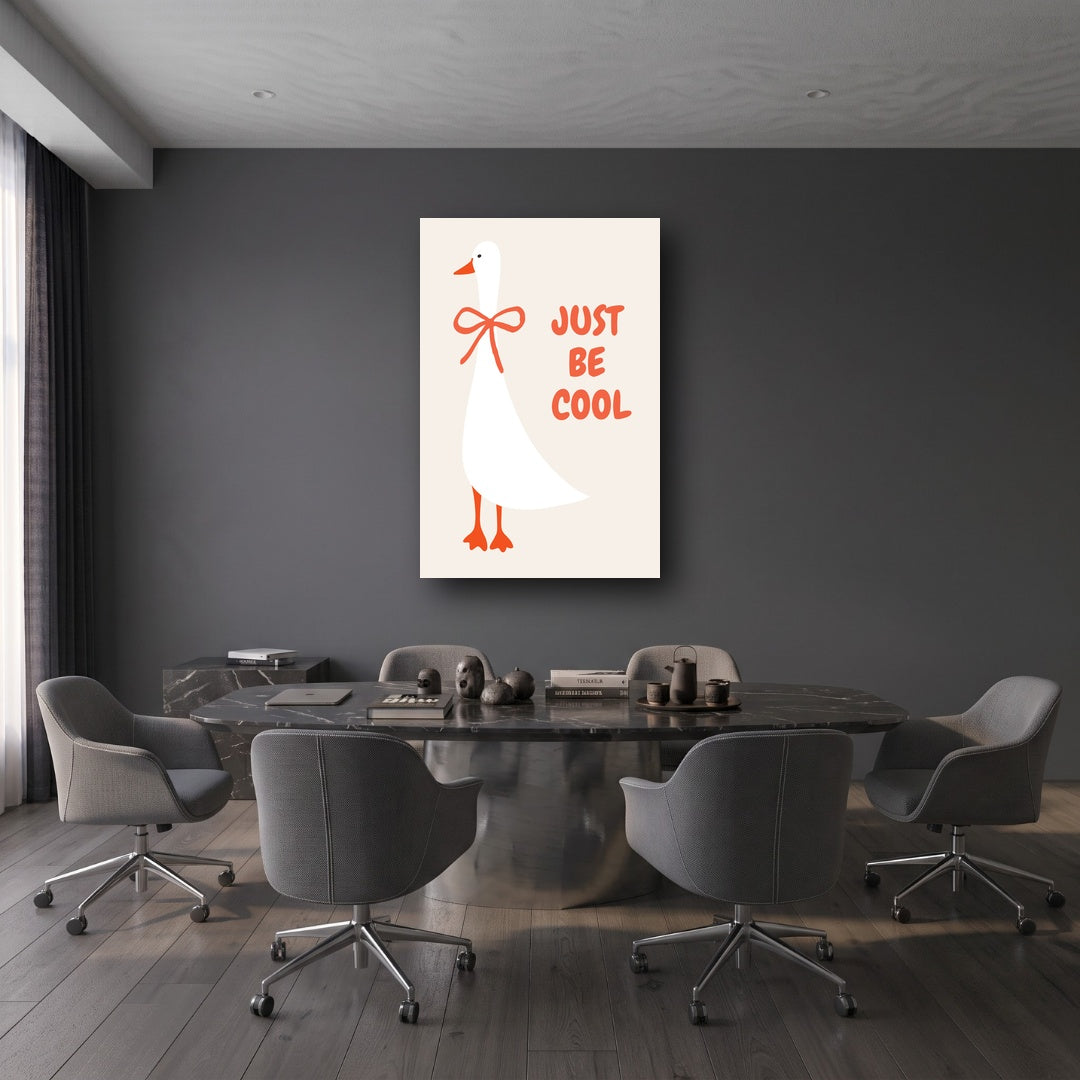 Chic Goose Canvas Wall Art - Office View