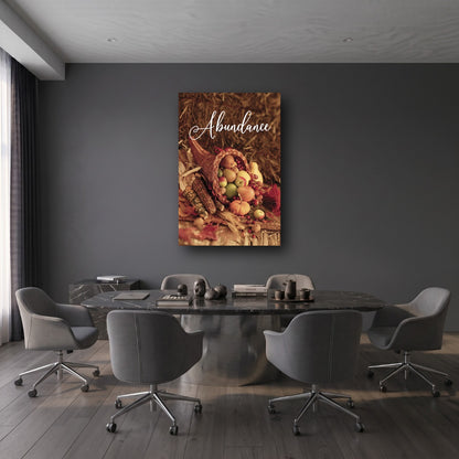 Abundance Cornucopia Canvas Wall Art - Office View