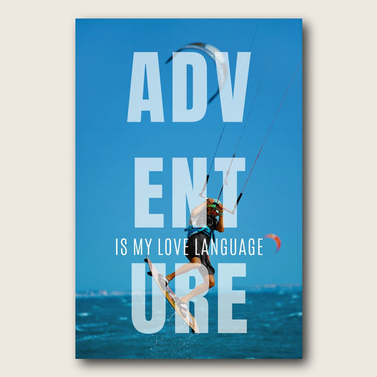 Adventure Love Language Canvas Wall Art - Plain View