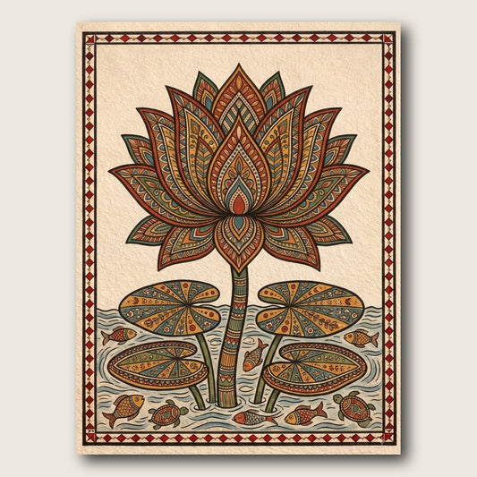 Lotus Harmony Canvas Wall Art - Plain View