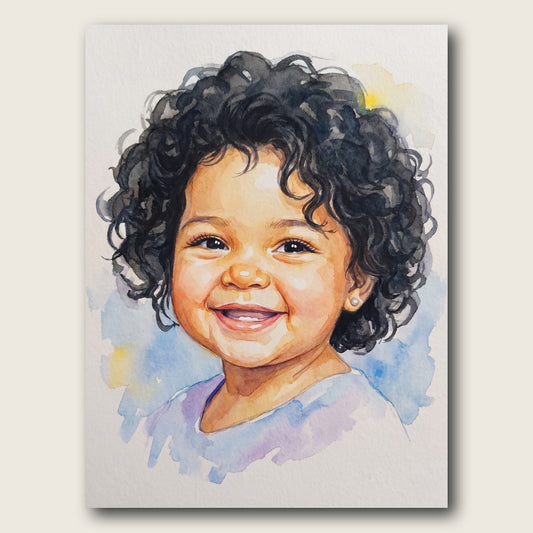 Charming Portrait Canvas Wall Art - Plain View