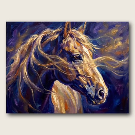 Galloping Grace Canvas Wall Art - Plain View