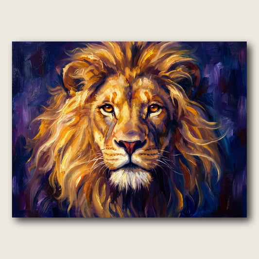 Majestic Lion Canvas Wall Art - Plain View