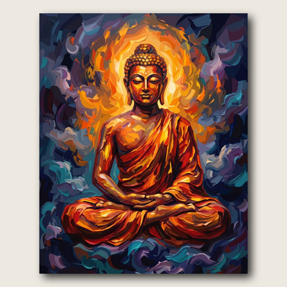 Meditative Buddha Canvas Wall Art - Plain View