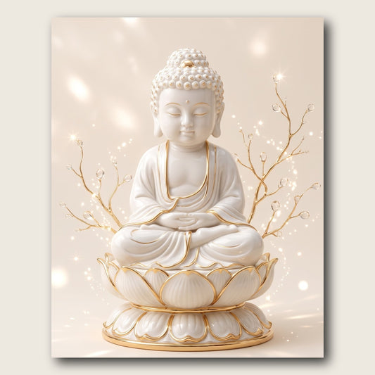 Serene Buddha Canvas Wall Art - Plain View