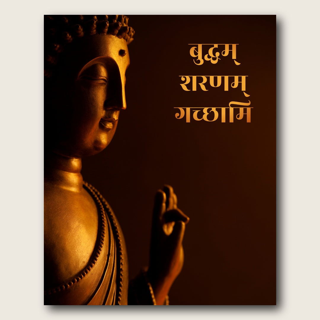 Buddha Canvas Wall Art - Plain View